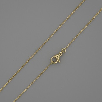 Xuping Chain with 18K Gold Plating, thickness 0.5 mm, length 44 cm