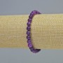 Sugilite bracelet with smooth beads, 6mm diameter ± (stretch), length 18 cm+