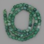 Faceted agate beads 5x5mm ± on thread, length 39cm+