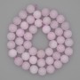 Kunzite Beads, Smooth Ball, 8mm Diameter, On Thread, 38 cm Length