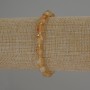 Citrine bracelet 'Faceted Grain', bead diameter 8×6 mm ±, with 3 mm seed bead accents ±, length 18 cm stretch