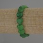 Chrysoprase Heart Bracelet, 12x12 mm, 18 cm stretch