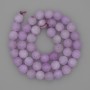 Lavender Amethyst Beads on Thread, Smooth Bead, 8 mm diameter, 38 cm length
