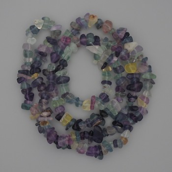 Fluorite Nugget Beads, diameter 7-10×3-5 mm, length 76 cm on thread