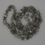 Labradorite Chip Beads, Diameter 7–12×3–6 mm, Length 76 cm on Thread