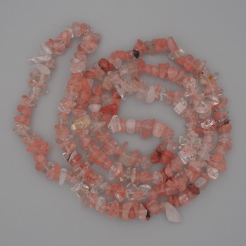Chalcedony nugget beads, diameter 8-10×2-5 mm+-, length 80 cm+- on thread