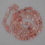 Chalcedony nugget beads, diameter 8-10×2-5 mm+-, length 80 cm+- on thread