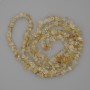 Citrine Nuggets Beads, diameter 6–10×2–5 mm, length 80 cm ± on beading thread