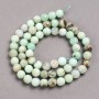 Chrysoprase beads on a cord — smooth round beads, 6 mm diameter, length 39 cm