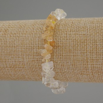 Citrine Chip Bracelet, bead size 4–8×2–4 mm, length 18 cm, stretch