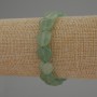 Jade Heart Bracelet, 12 mm diameter, 18 mm length, elastic