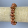 Aventurine Bracelet 'Golden Sand' - tumbled beads, diameter 7–10×10–12 mm+-, length 18 mm+- stretch base