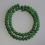 Chrysoprase Beads, Smooth Globes, 6 mm Diameter, on Thread, Length 37 cm+