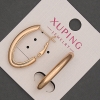 Xuping Earrings, diameter about 8 mm, length about 27 mm, 18K gold plating