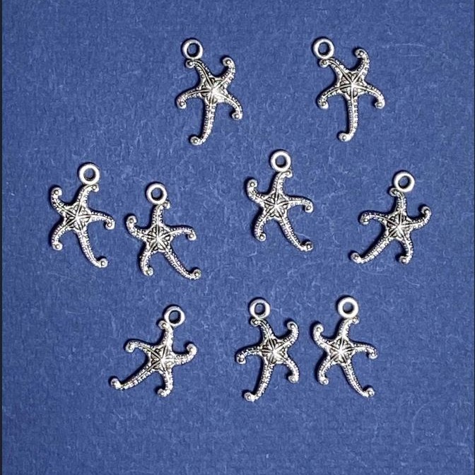 Pendant Finding Sea Star 12x19mm ± packaging 20g ± 22 pcs.