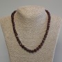 Cube-shaped tourmaline necklace, 7 mm cubes, length 45 cm +/- with clasp