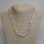Amethyst and Citrine Chip Necklace, 8–14×3–6 mm chips, length 45 cm ± with clasp