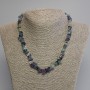 Fluorite chip necklace, diameter 8-12×3-5 mm, length 45 cm ± with clasp