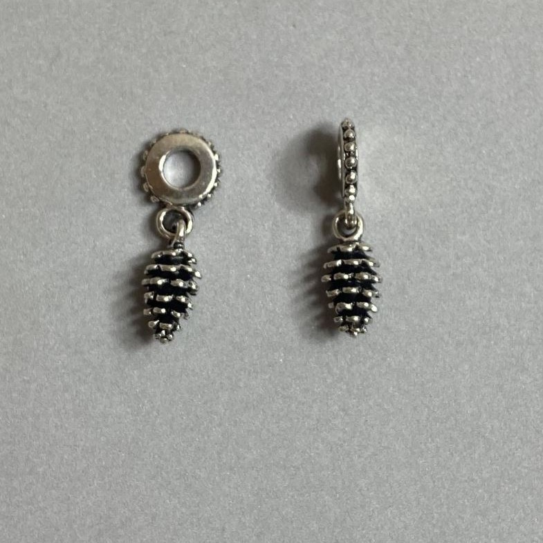 Bail hardware 'Pinecone', diameter 25×7 mm, hole diameter 5 mm, packaging 2 pcs+