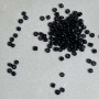 Black plastic rondelle bead 4×3 mm ± packaging 70 g