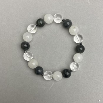 Assortment Bracelet — Smooth Bead, 10 mm diameter, 18 mm length, stretch