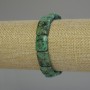 African Turquoise Bracelet Rectangular, 16x12 mm, 18 cm length, stretch