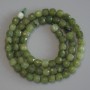 Jadeite Beads, Faceted Cubes 5.5×5.5 mm, On Thread, Length 37 cm+