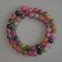 Faceted Tourmaline Beads, Round 8mm +/- on Thread, Length 37 cm+