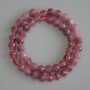 Tourmaline beads, faceted round 8mm, on thread, length 38 cm+