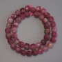 Tourmaline beads faceted cube 9x9 mm ± on thread, length 36 cm ±