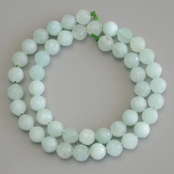 Angelite Beads Faceted Ball, 8mm Diameter, 38cm Length
