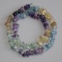 Fluorite beads on thread, chips, diameter 6-9×2-4 mm, length 40 cm±