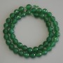 Chrysoprase beads, faceted ball, 8 mm diameter ±, 37 cm length on thread