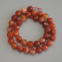 Faceted Agate Beads, Ball-Shaped, 10 mm Diameter, 37 cm Long on a Thread