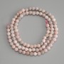 Pink Opal Beads, Faceted Round 4mm ±, On Thread, 38 cm Length