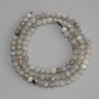 Labradorite Beads — Faceted Round Beads, 4mm +/- on a thread, 40 cm long