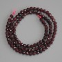 Garnet Beads - Faceted Round Bead, 4–5 mm diameter, 39 cm length