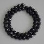 Faceted tourmaline beads, 6mm, on thread, length 38 cm+