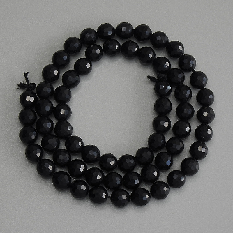 Faceted Tourmaline Beads - Round 8mm ± on Thread, Length 38 cm+