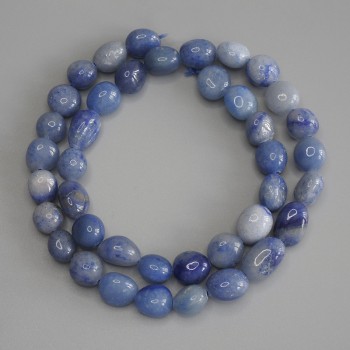 Aventurine Briolette Beads, 9–14×9 mm, length 40 cm