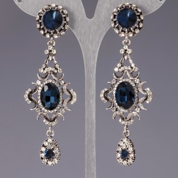 Earrings with crystals 'Chandeliers' 'Chandeliers' 'Angelica'