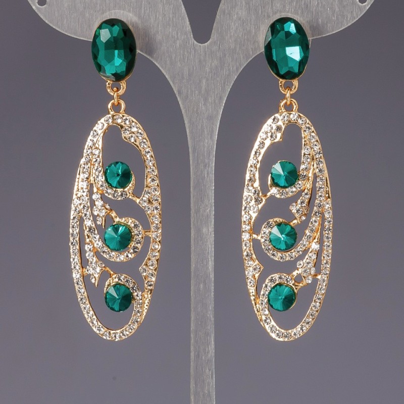 Crystal earrings «Lustre» «Chandeliers» «Slov'yanka»