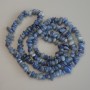 Blue Aventurine Chip Beads, diameter 5-8×3-5 mm ±, length 80 cm ± on beading thread