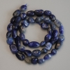 Sodalite Faceted Beads, diameter 8–12×7 mm, length about 40 cm on a thread