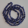 Sodalite Chip Beads, diameter 4–8×3 mm, length 80 cm on thread