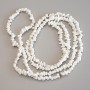 White Quartz Chip Beads, diameter 4-7 × 3 mm, length 86 cm on thread