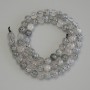 Herkimer Diamond Quartz Beads, Smooth Ball 6mm, Length 39 cm