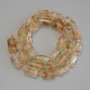Citrine beads, faceted cut, 11×7 mm diameter, length approx. 41 cm on a thread
