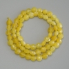 Faceted Citrine Beads, Coin-shaped, 6 mm diameter +/-, 39 cm length on a thread