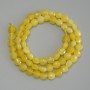 Faceted Citrine Beads, Coin-shaped, 6 mm diameter +/-, 39 cm length on a thread